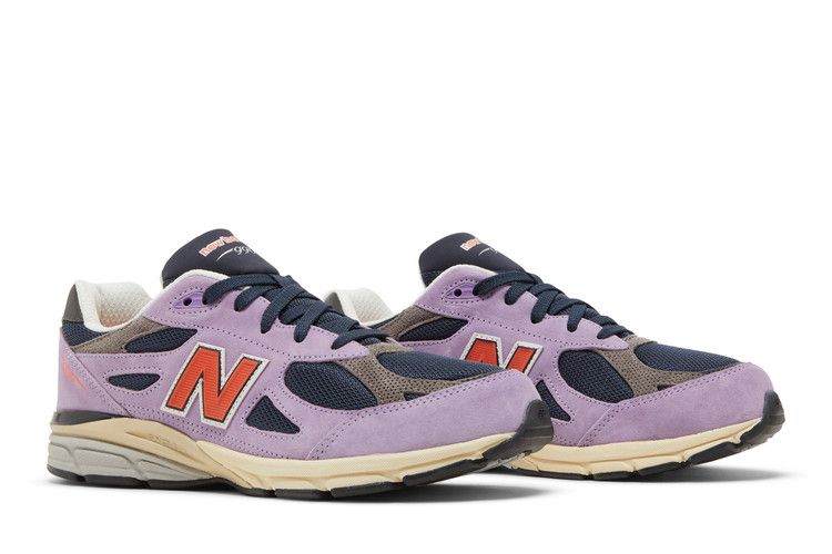 New Balance Teddy Santis x 990v3 Big Kid 'Raw Amethyst' — Raw Amethyst/Team Orange