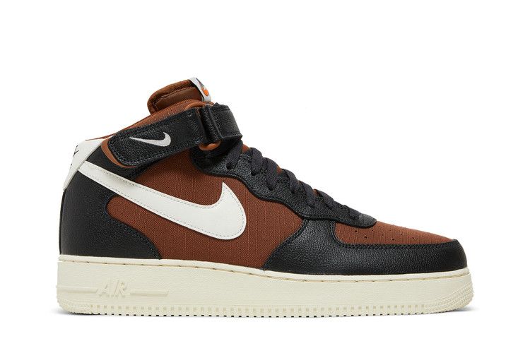 Nike Air Force 1 Mid '07 LX 'Certified Fresh - Pecan' — Off Noir/Pecan/Alpha Orange/Sail (2)