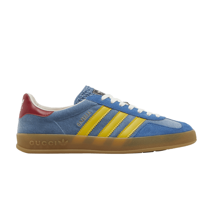 Gucci x adidas Gazelle 'Light Blue Suede' — Light Blue/Yellow/Red