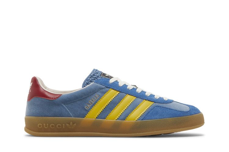 Gucci x adidas Gazelle 'Light Blue Suede' — Light Blue/Yellow/Red