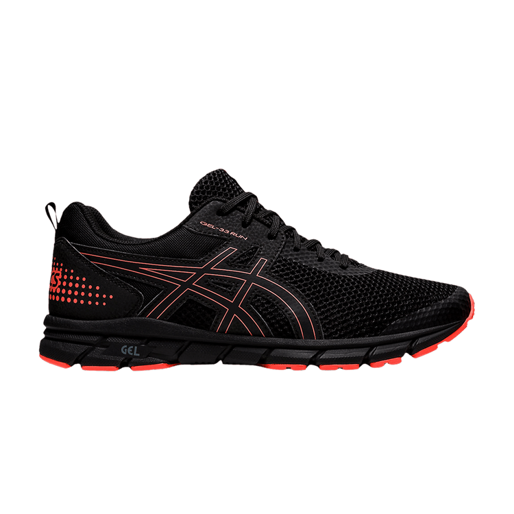 Asics Gel 33 'Black Flash Coral' — Black/Flash Coral