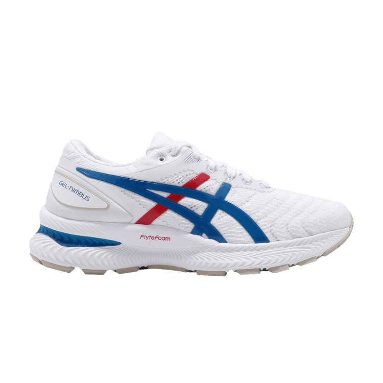 Asics Gel Nimbus 22 'Retro Tokyo' — White/Electric Blue/Red