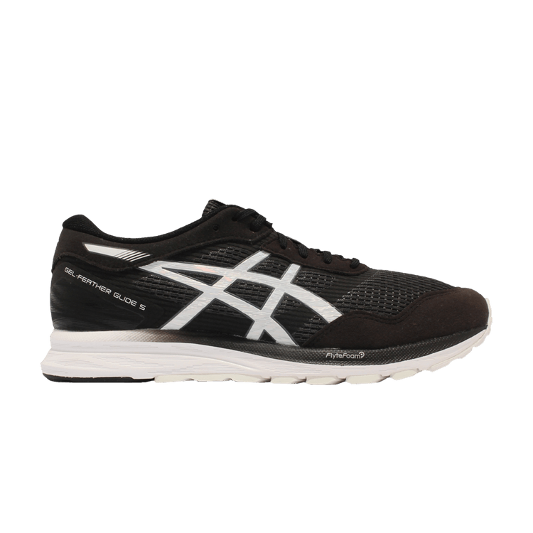 Asics Gel Feather Glide 5 2E Wide 'Black White' — Black/White