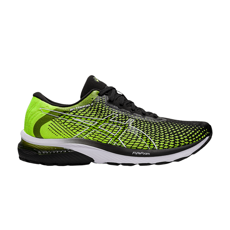Asics Gel Stratus 2 Knit 'Safety Yellow Black' — Safety Yellow/Black