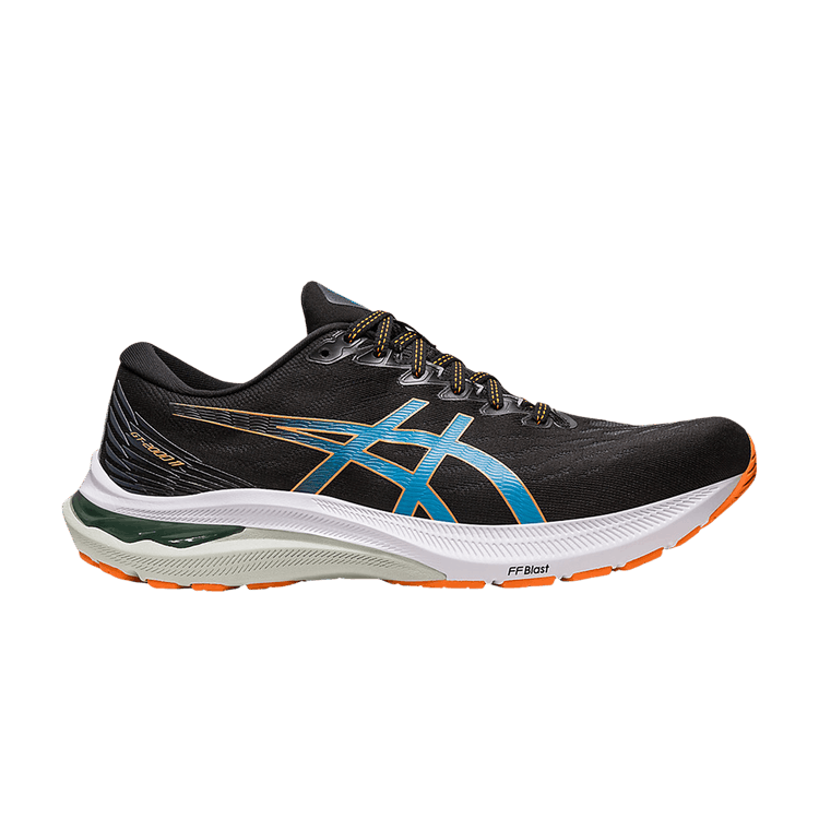 Asics GT 2000 11 4E Wide 'Black Sun Peach' — Black/Sun Peach