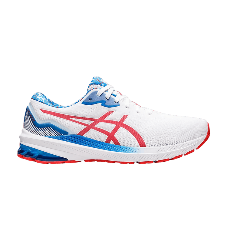 Asics GT 1000 11 'White Electric Red' — White/Electric Red
