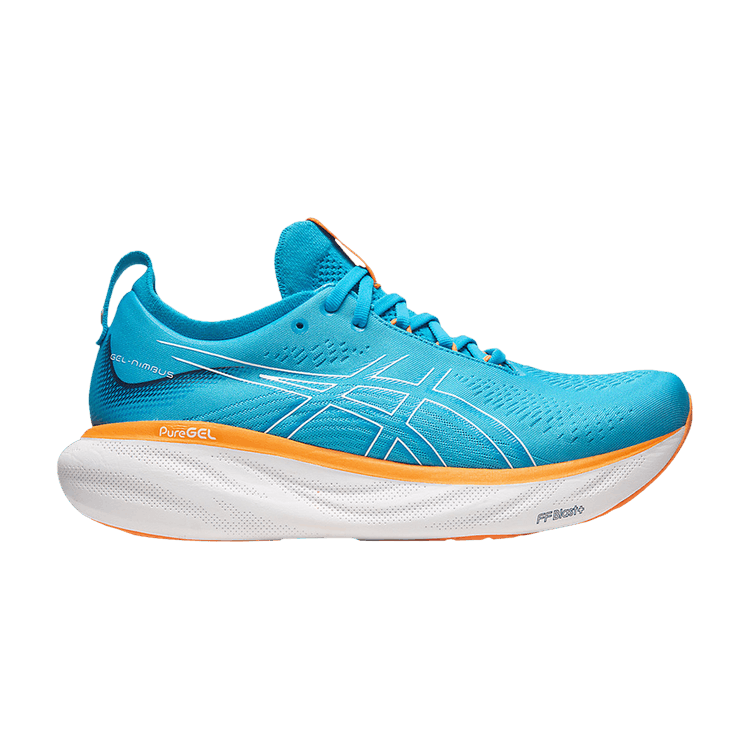 Asics Gel Nimbus 25 Wide 'Island Blue Sun Peach' — Island Blue/Sun Peach
