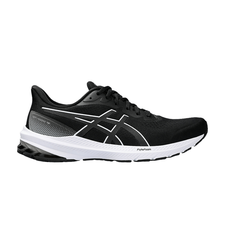 Asics GT 1000 12 Wide 'Black White' — Black/White