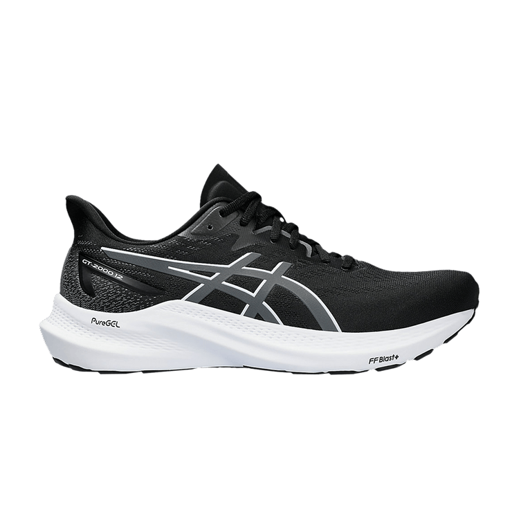 Asics GT 2000 12 Extra Wide 'Black Carrier Grey' — Black/Carrier Grey