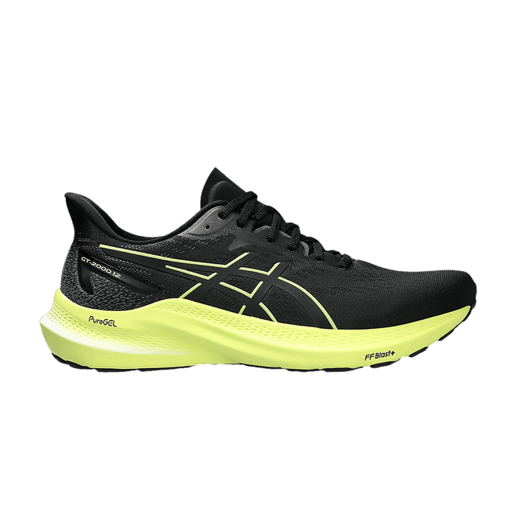 Asics GT 2000 12 'Black Glow Yellow' — Black/Glow Yellow
