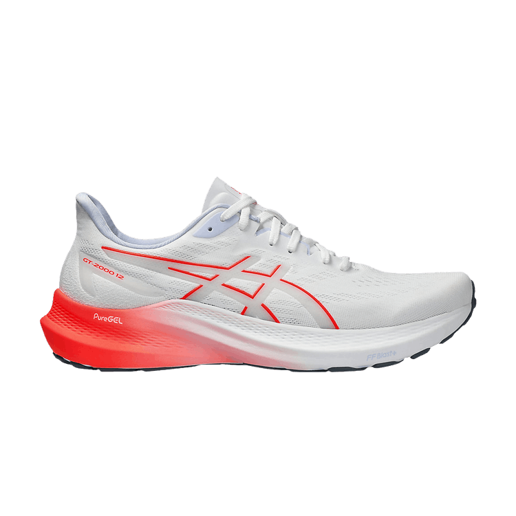 ASICS GT 2000 12 'White Sunrise Red' — White/Sunrise Red