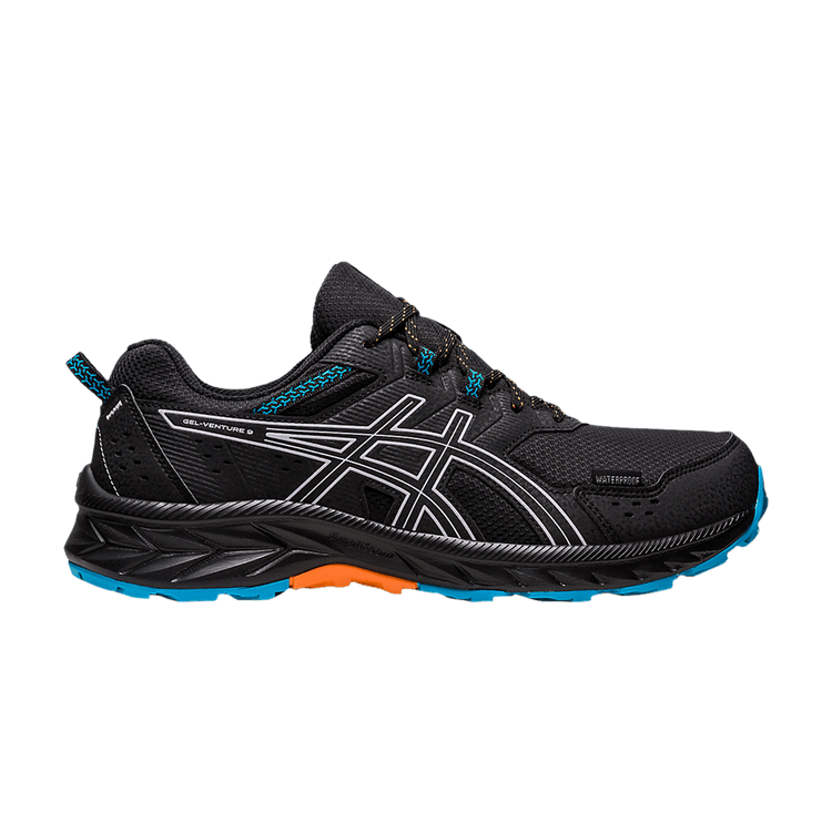 Asics Gel Venture 9 Waterproof 'Black Blue Peach' — Black/Dusk Violet