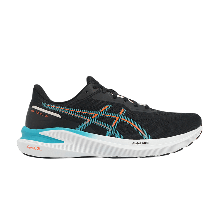 Asics GT 1000 13 'Black Wave Teal' — Black/Wave Teal