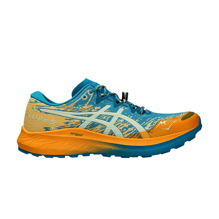 Asics Fuji Lite 5 'Teal Blue Orange' — Teal Blue/Cool Matcha