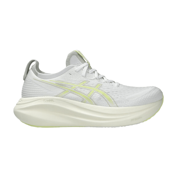 ASICS Gel Nimbus 27 'White Huddle Yellow' — White/Huddle Yellow