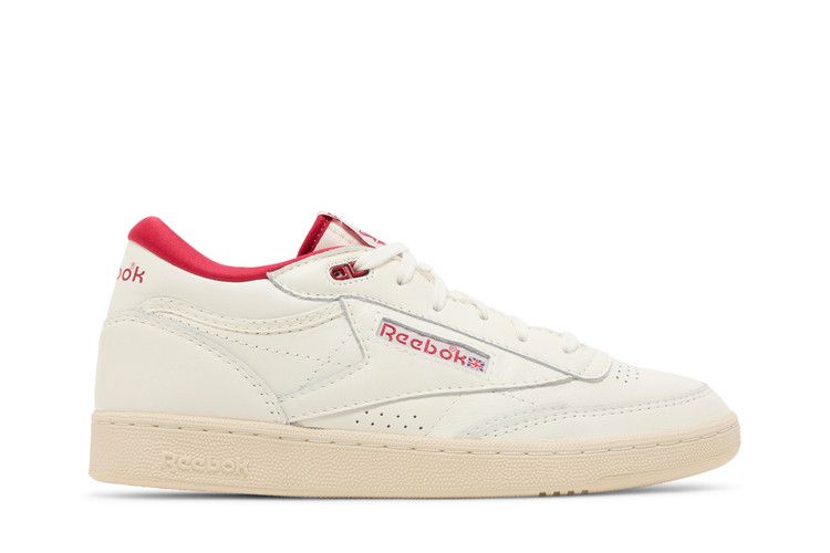 Reebok Club C Mid 2 Vintage 'Chalk Flash Red' — Chalk/Alabaster/Flash Red