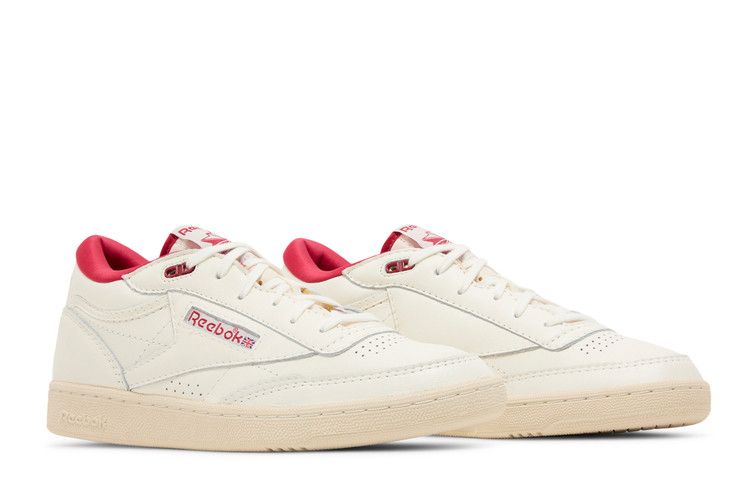 Reebok Club C Mid 2 Vintage 'Chalk Flash Red' — Chalk/Alabaster/Flash Red
