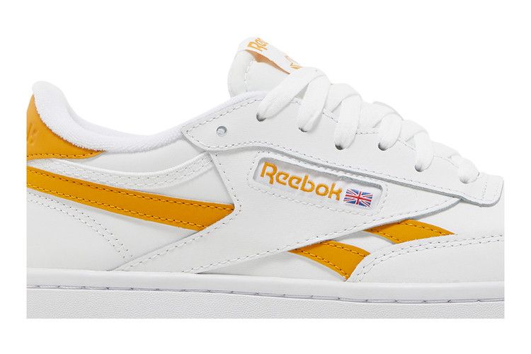 Reebok Wmns Club C Double Revenge 'White Bright Ochre' — Footwear White/Bright Ochre