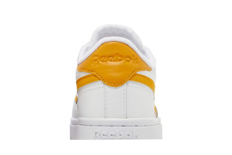 Reebok Wmns Club C Double Revenge 'White Bright Ochre' — Footwear White/Bright Ochre