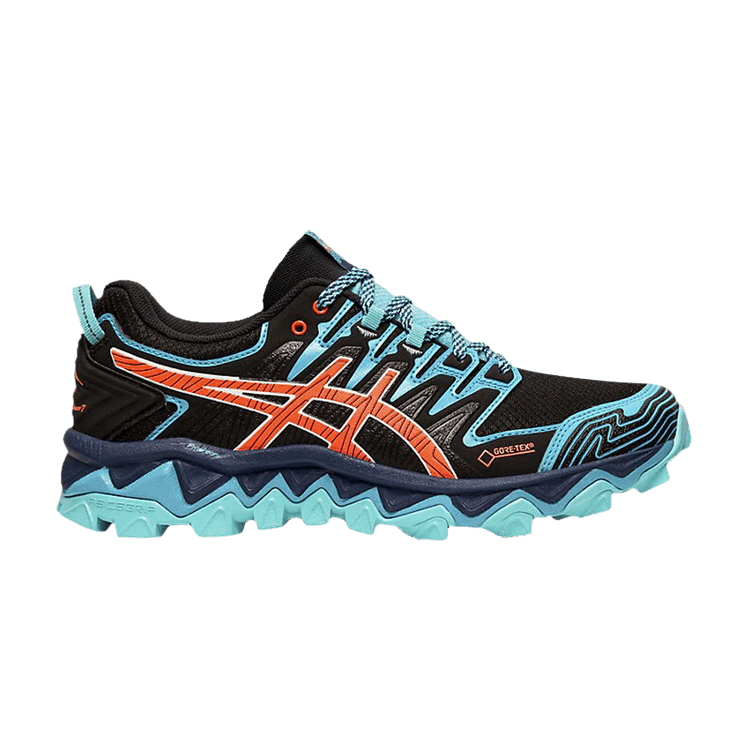 Asics Wmns Gel FujiTrabuco 7 G-TX 'Black Aquarium' — Black/Aquarium