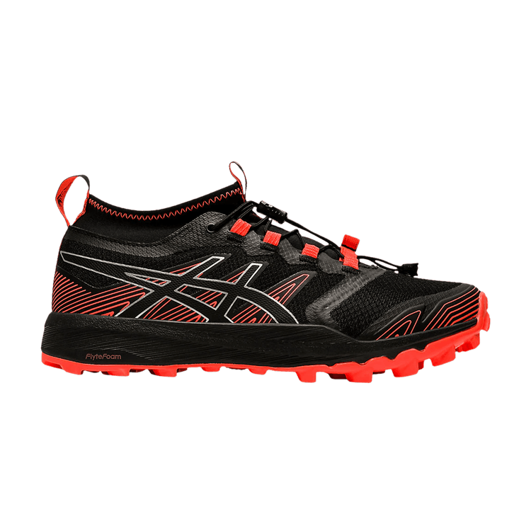 Asics Wmns FujiTrabuco Pro 'Black Flame' — Black/Black