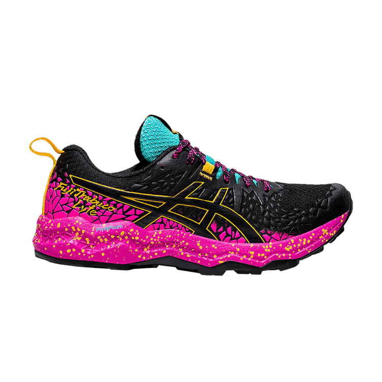Asics Wmns FujiTrabuco Lyte 'Black Pink Glo' — Black/Pink Glo