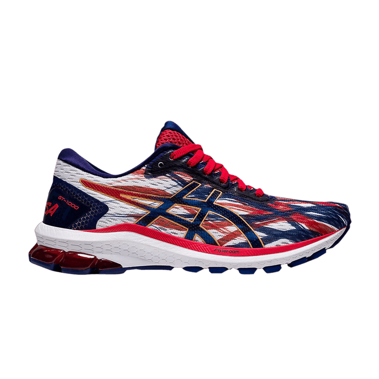 Asics Wmns GT 1000 9 'USA' — White/Dive Blue