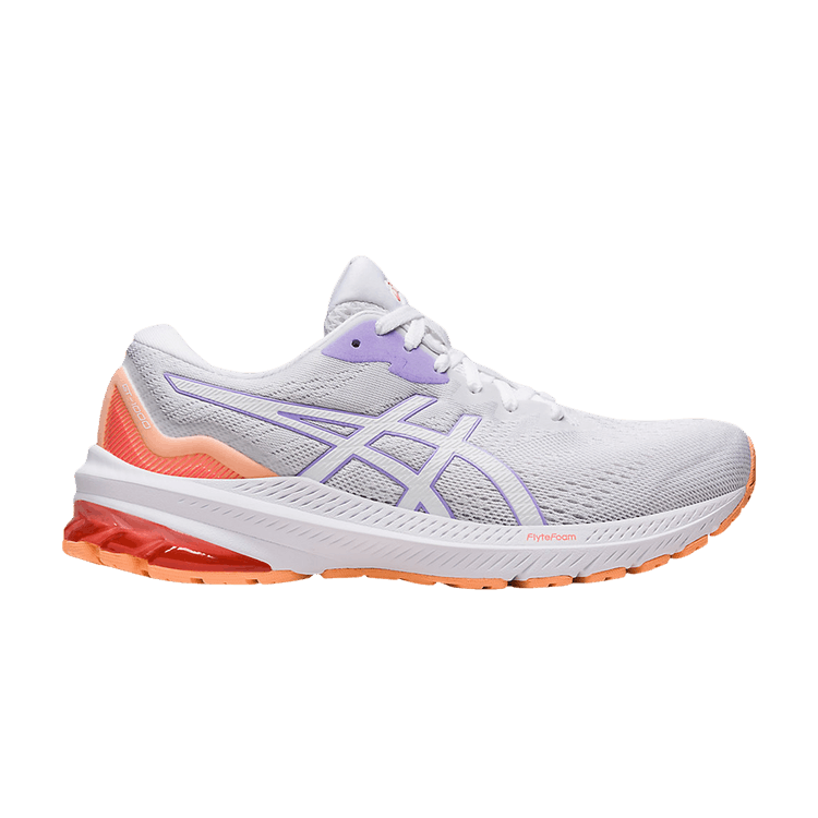 Asics Wmns GT 1000 11 'White Violet Peach' — White/Digital Violet