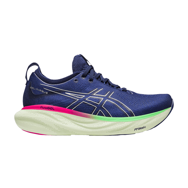 Asics Wmns Gel Nimbus 25 'Indigo Blue Fuchsia' — Indigo Blue/Pure Silver