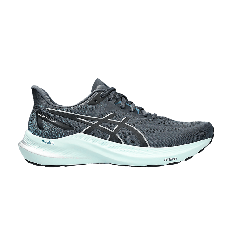 Asics Wmns GT 2000 12 Wide 'Tarmac Mint' — Tarmac/Pure Silver
