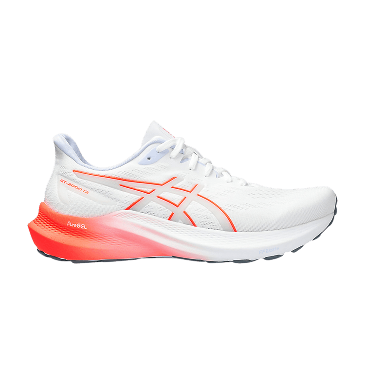 Asics Wmns GT 2000 12 'White Sunrise Red' — White/Sunrise Red