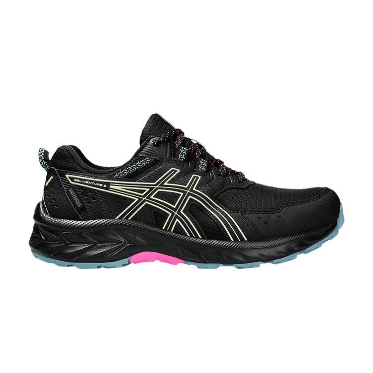Asics Wmns Gel Venture 9 Waterproof 'Black Lime Green' — Black/Lime Green