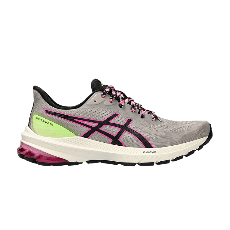 Asics Wmns GT 1000 12 TR 'Nature Bathing - Khaki Pink Green' — Nature Bathing/Lime Green
