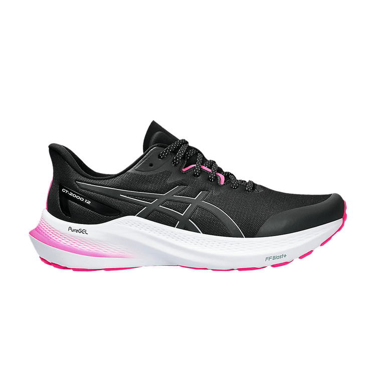 Asics Wmns GT 2000 12 Lite-Show 'Black Pure Silver' — Black/Pure Silver