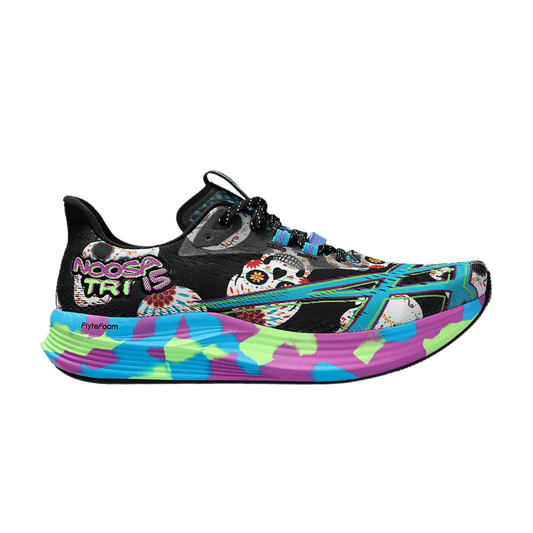 Asics Wmns Noosa Tri 15 Limited Edition 'Avant Garde - Skull' — Black/Island Blue