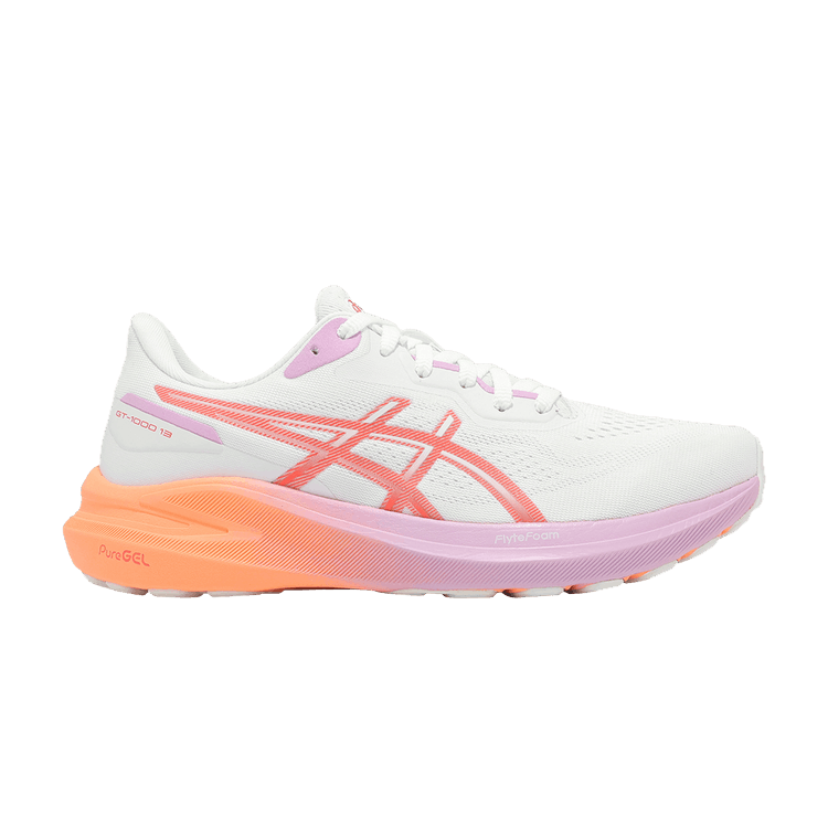 ASICS Wmns GT 1000 13 'White Coral Reef' — White/Coral Reef