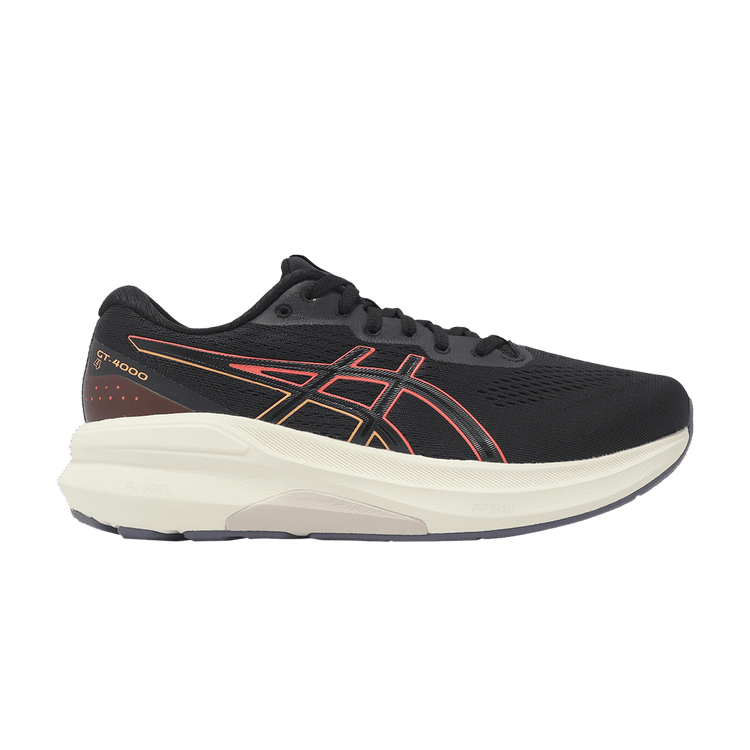 Asics Wmns GT 4000 4 Wide 'Black Coral Reef' — Black/Coral Reef