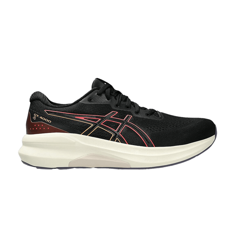 ASICS Wmns GT 4000 4 'Black Coral Reef' — Black/Coral Reef