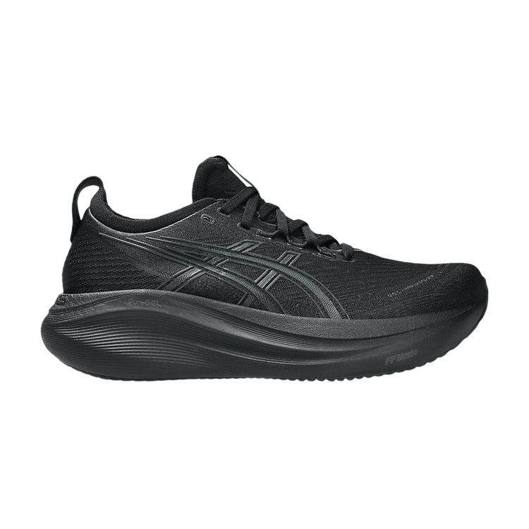 ASICS Wmns Gel Nimbus 27 Wide 'Black Graphite Grey' — Black/Graphite Grey