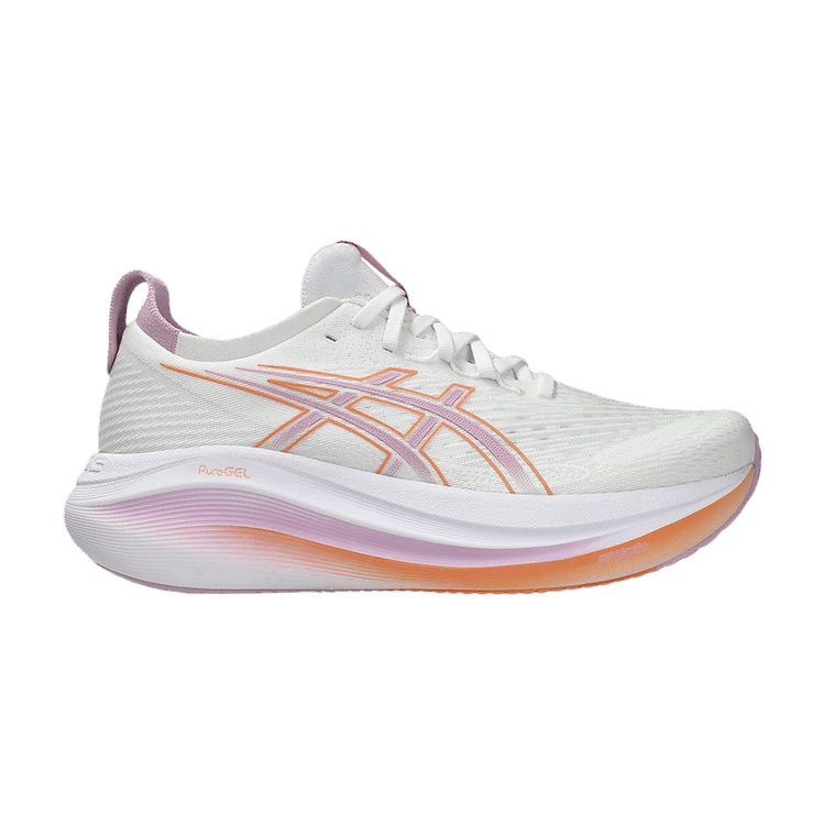 ASICS Wmns Gel Nimbus 27 Wide 'White Light Ube' — White/Light Ube
