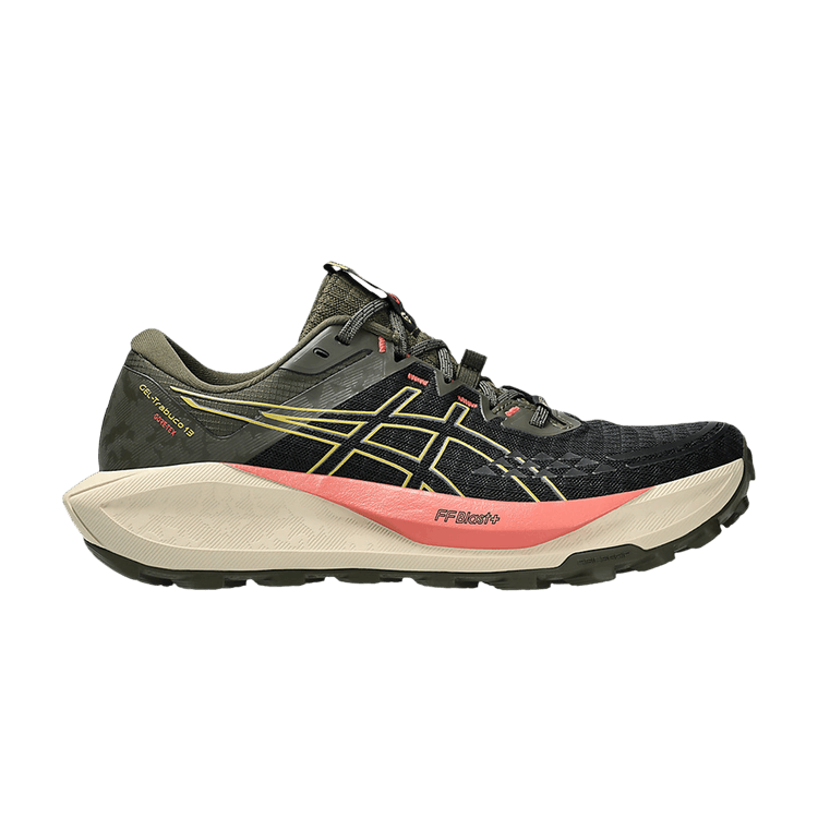 ASICS Wmns Gel Trabuco 13 GORE-TEX 'Black Lemongrass' — Black/Lemongrass