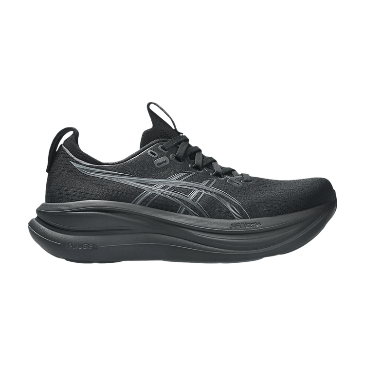 ASICS Wmns GEL-Nimbus 28 D Wide 'Black Graphite Grey' — Black/Graphite Grey