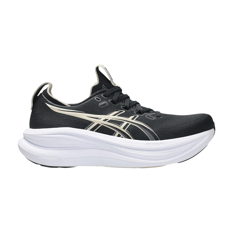 ASICS Wmns GEL-Nimbus 28 D Wide 'Black Feather Grey' — Black/Feather Grey