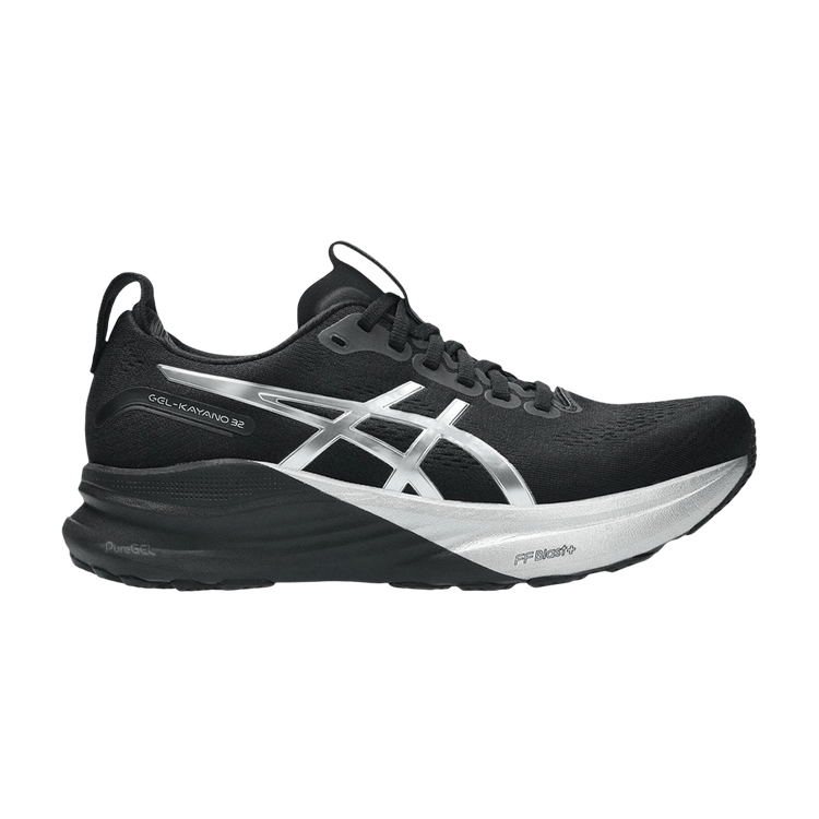 ASICS Wmns GEL-Kayano 32 'Platinum Platinum Black' — Platinum/Black
