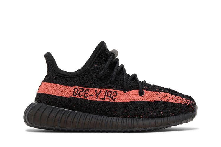 adidas Yeezy Boost 350 V2 Infants 'Red' — Core Black/Red/Core Black