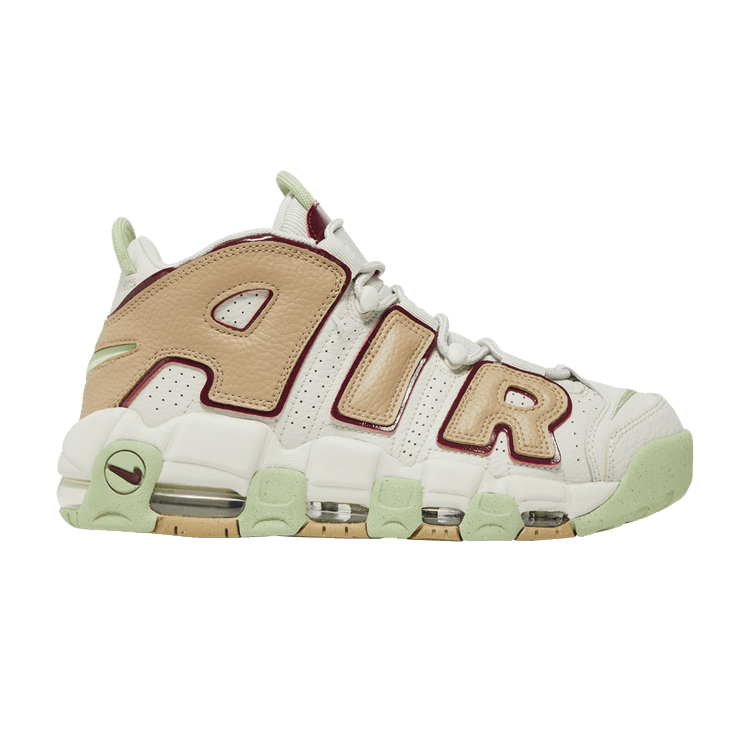 Nike Wmns Air More Uptempo 'Light Bone Alligator' — Light Bone/Alligator/Limestone/Dark Beetroot