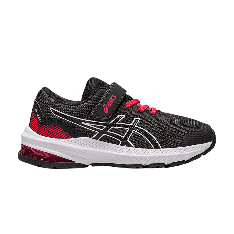 Asics GT 1000 11 PS 'Black Electric Red' — Black/Electric Red