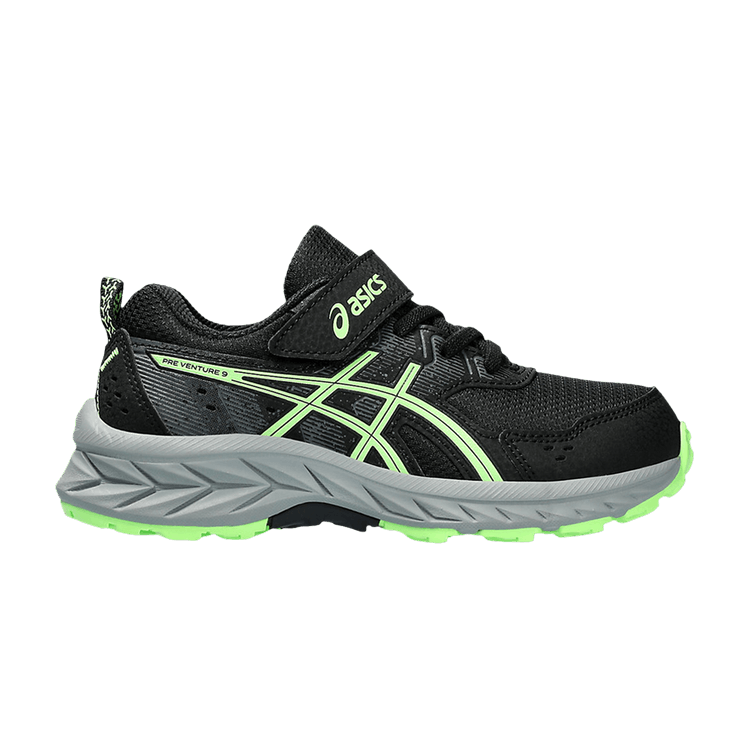 Asics Gel Venture 9 PS 'Black Illuminate Green' — Black/Illuminate Green