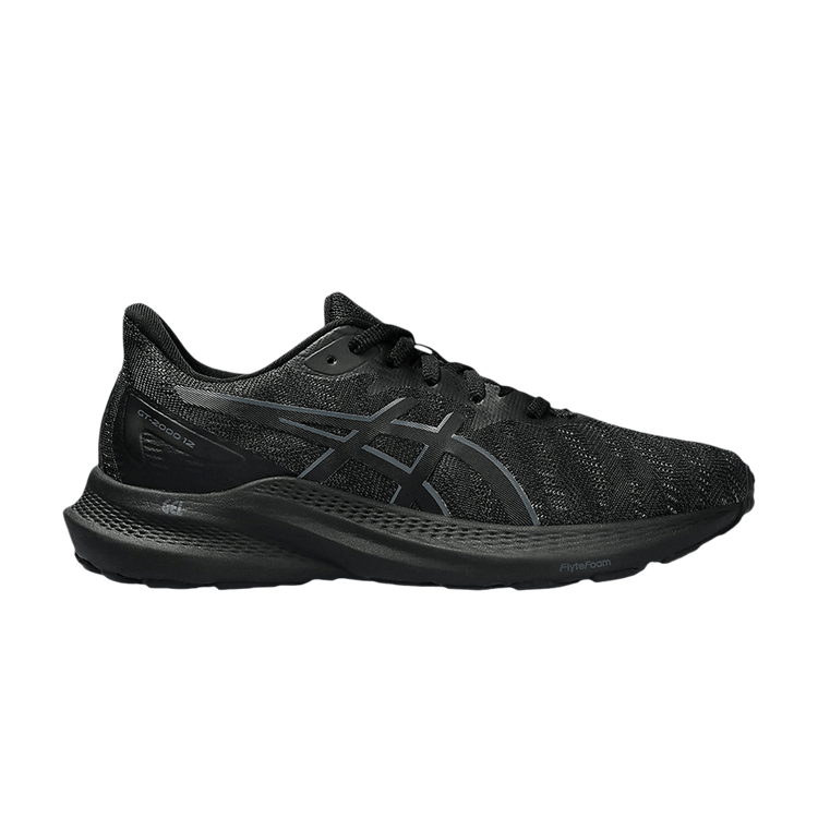 Asics GT 2000 12 GS 'Triple Black' — Black/Black