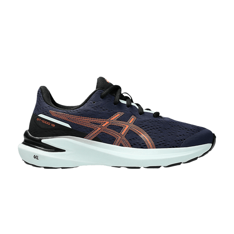 ASICS GT 1000 13 GS 'Midnight Nova Orange' — Midnight/Nova Orange